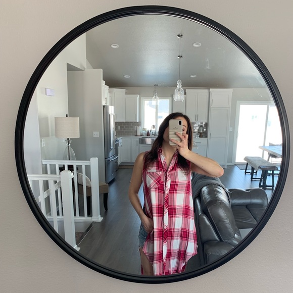 Plaid Button Up Tank by Rails - Picture 3 of 3